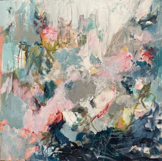 “Dancing Mist” Peggy Vineyard Art in CashmereZiabirdSCARVES