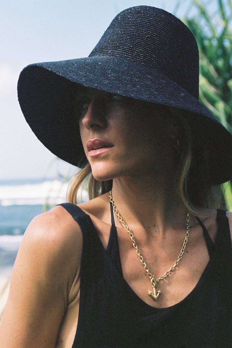 Darcy Wheat Straw in BlackW Y E T HSun Hat