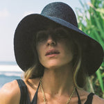 Darcy Wheat Straw in BlackW Y E T HSun Hat