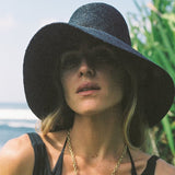 Darcy Wheat Straw in BlackW Y E T HSun Hat