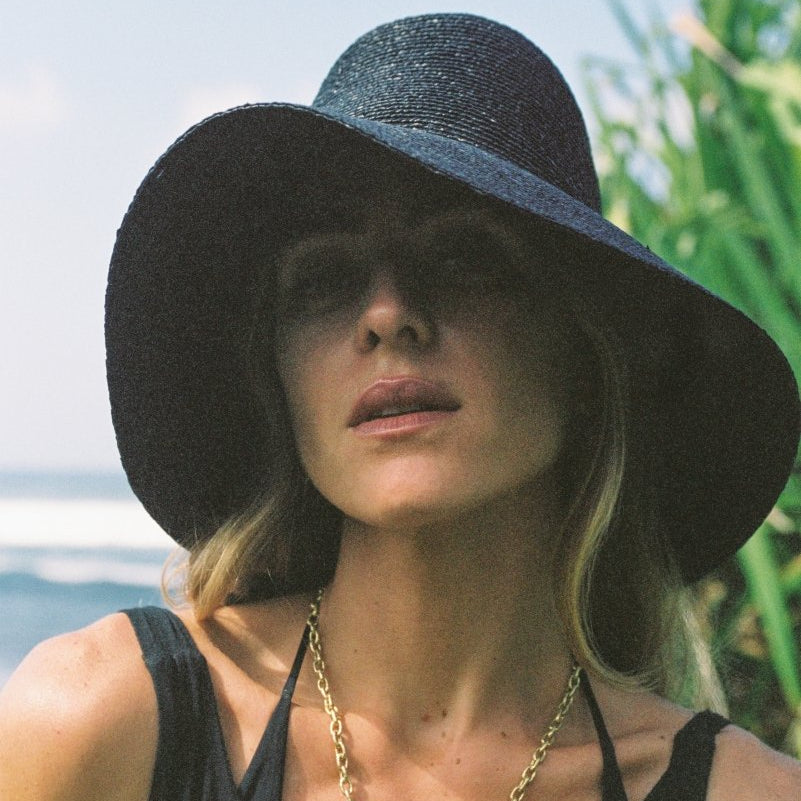 Darcy Wheat Straw in BlackW Y E T HSun Hat