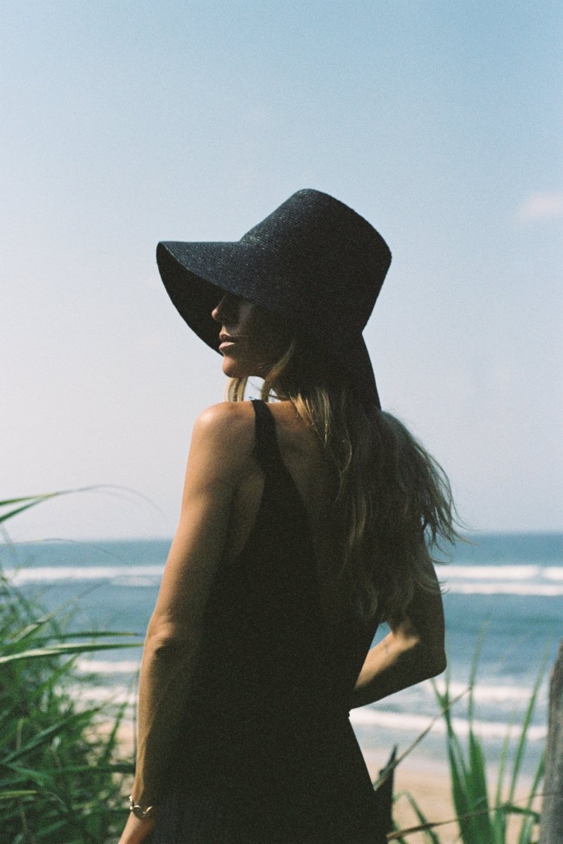 Darcy Wheat Straw in BlackW Y E T HSun Hat