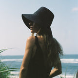 Darcy Wheat Straw in BlackW Y E T HSun Hat