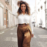 Daya | Studded Leather Belt Women - Embellished Belt: CognacAmsterdam Heritage Leather Belts, Bags, Jackets & Apparelbelt