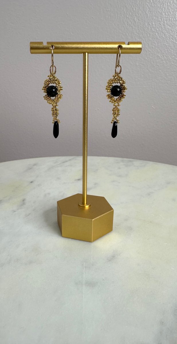 Debra Pyatt - Gold Beaded EarringsDebra PyeattEARRINGS