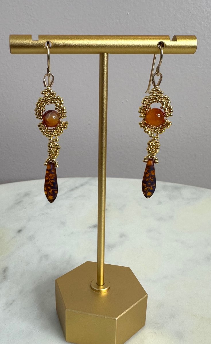 Debra Pyatt - Gold Beaded EarringsDebra PyeattEARRINGS