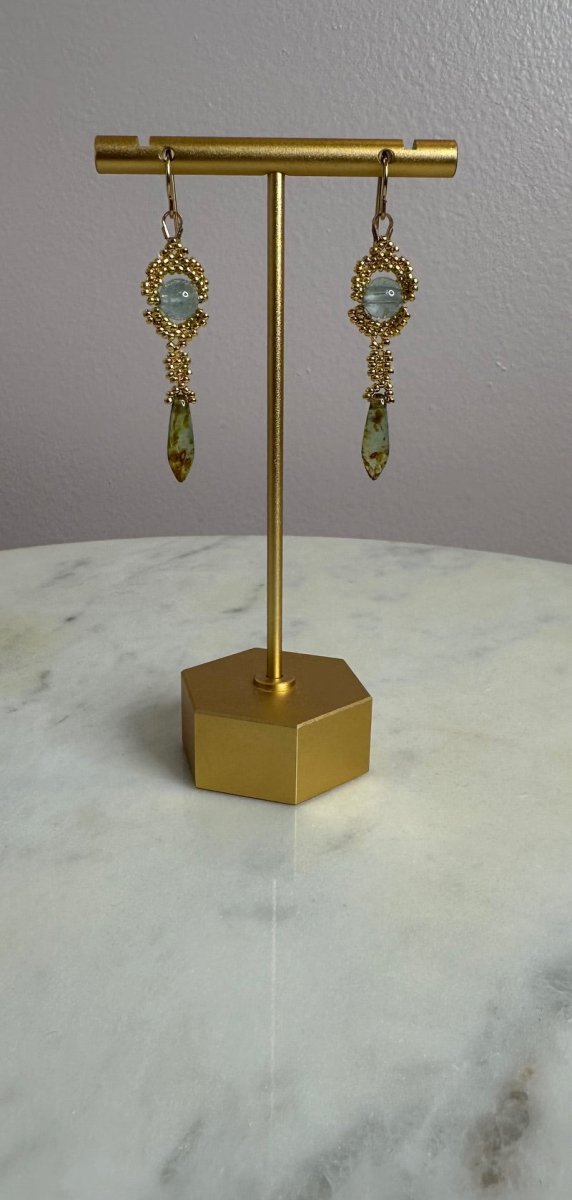 Debra Pyatt - Gold Beaded EarringsDebra PyeattEARRINGS
