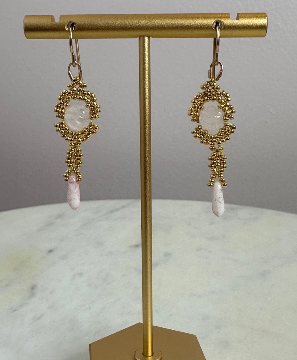 Debra Pyatt - Gold Beaded EarringsDebra PyeattEARRINGS