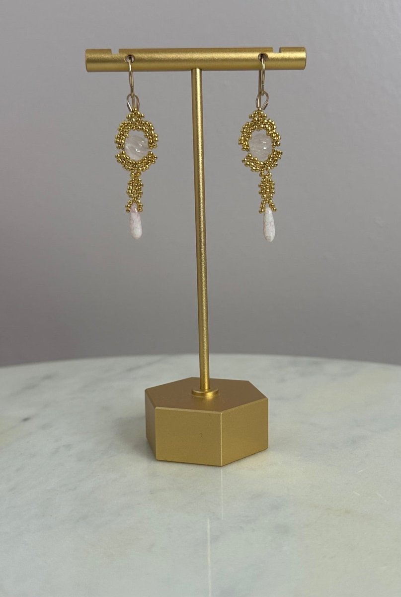 Debra Pyatt - Gold Beaded EarringsDebra PyeattEARRINGS