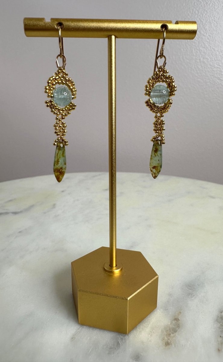 Debra Pyatt - Gold Beaded EarringsDebra PyeattEARRINGS