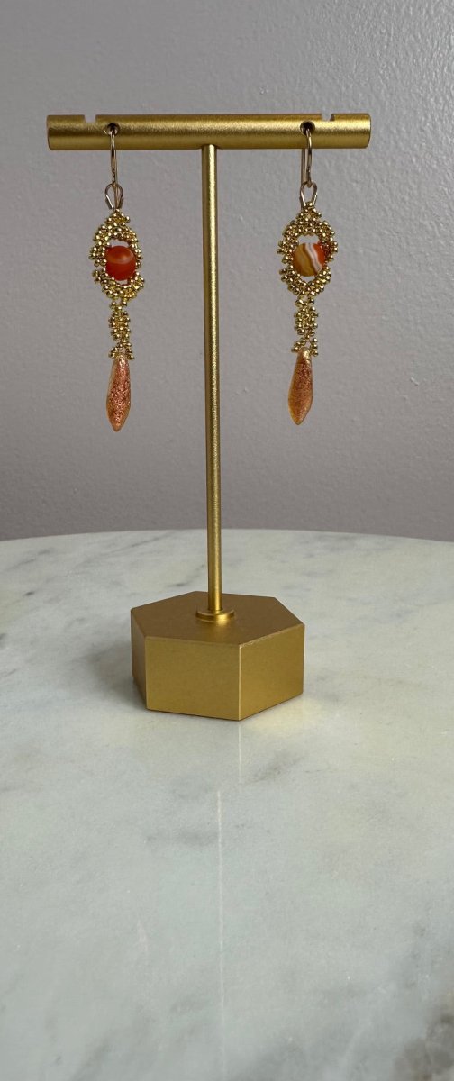 Debra Pyatt - Gold Beaded EarringsDebra PyeattEARRINGS