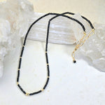 Delicate Black Spinel Necklace 1587James & JezebelleNECKLACES