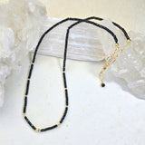 Delicate Black Spinel Necklace 1587James & JezebelleNECKLACES