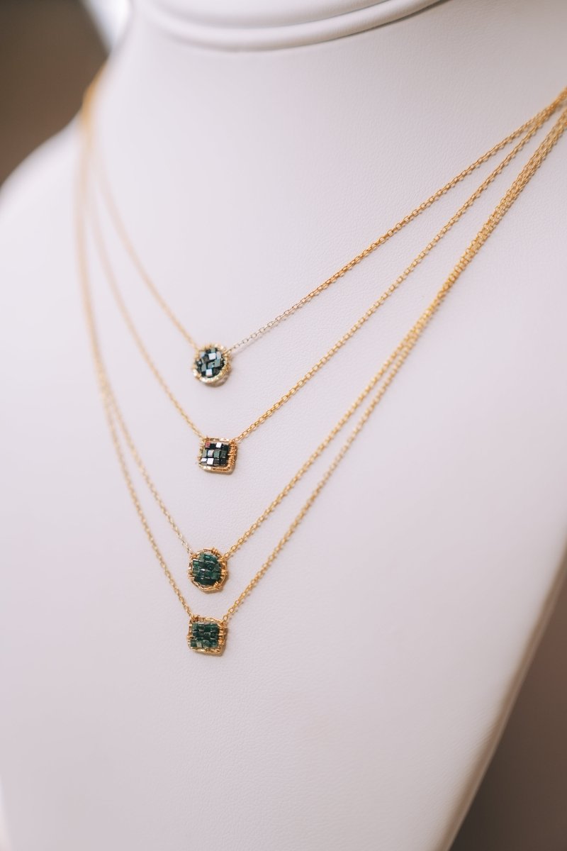 Diamond Necklace Circle (2 colors) #D23-GMichelle PresslerNecklace