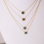 Diamond Necklace Square (2 colors) #D36-GMichelle PresslerNecklace