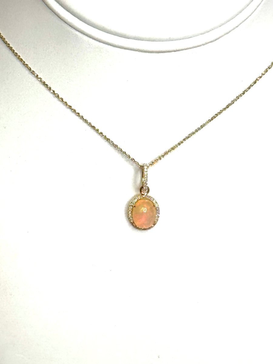 Diamond & Opal NecklaceZPL - Fine LineNECKLACES