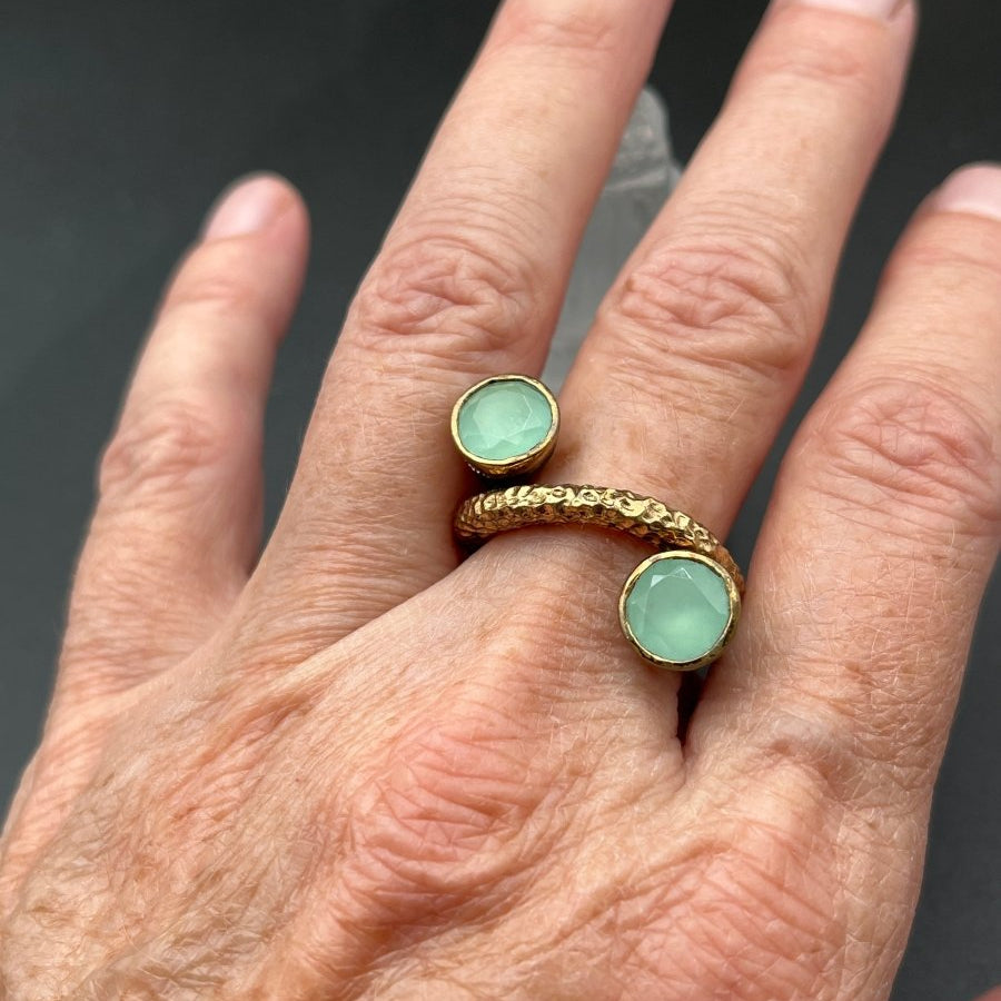 Double Chalcedony RingBORARINGS
