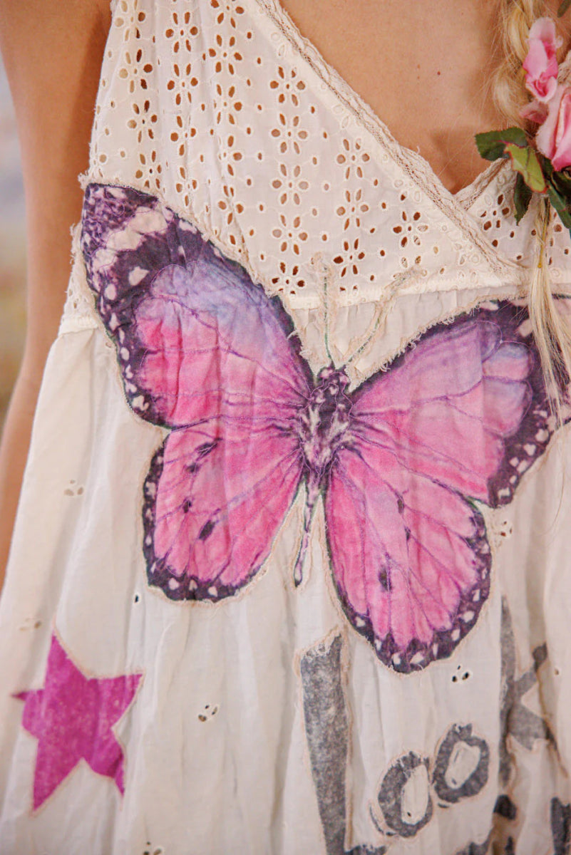 Dress 1218 - Eyelet Avril Tank Dress - MoonlightMagnolia PearlDRESS
