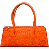 The Abby| Floral Hand-Tooled Leather Clutch & Crossbody