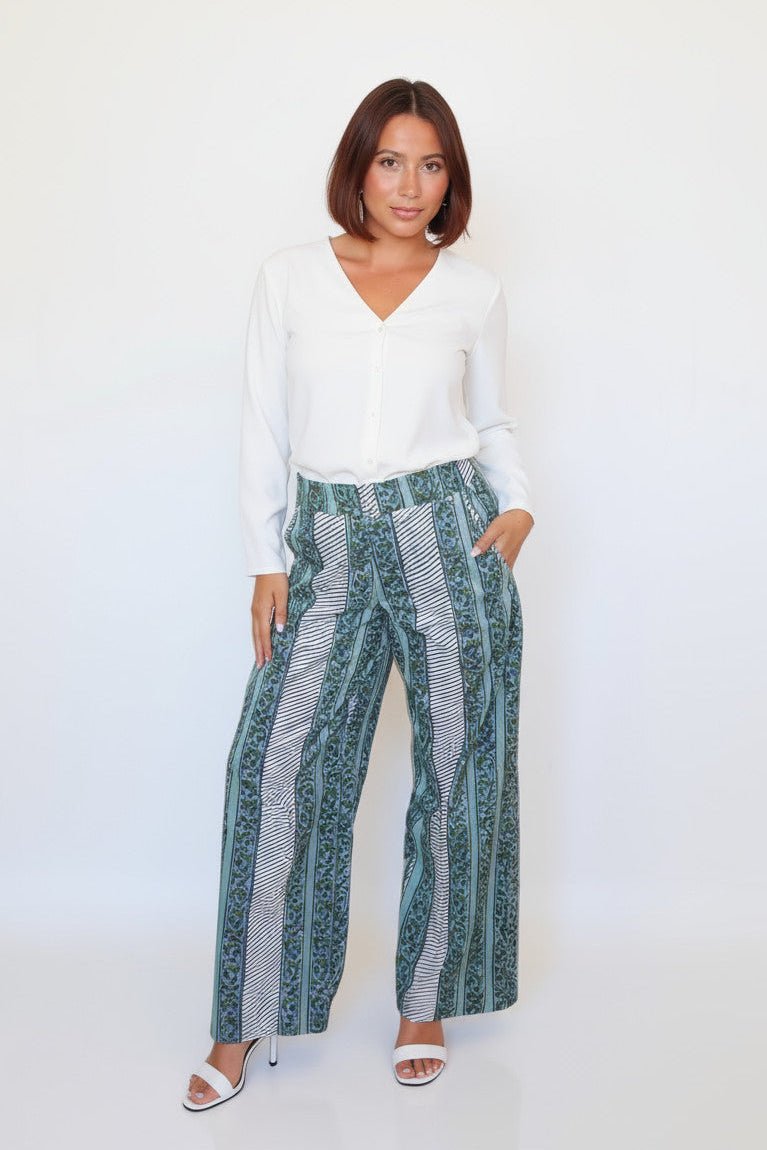 Edison Pant in Mystic Blue Stripenibimtk.comPANTS