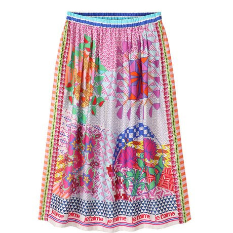 Elizabeth Rangoli Printed Midi Skirt - J’taimeMe369SKIRT