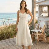 Eva Maxi Dress - NaturalThe HandloomDress