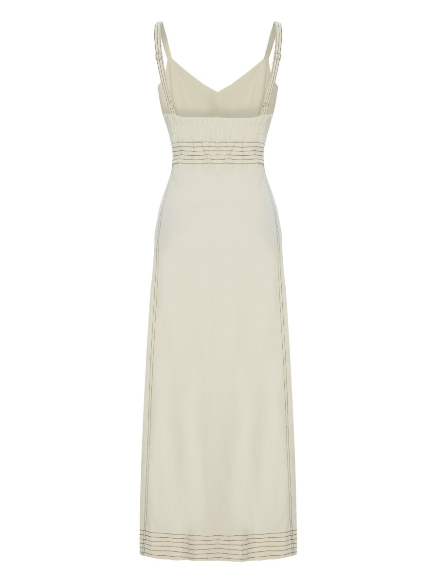Eva Maxi Dress - NaturalThe HandloomDress