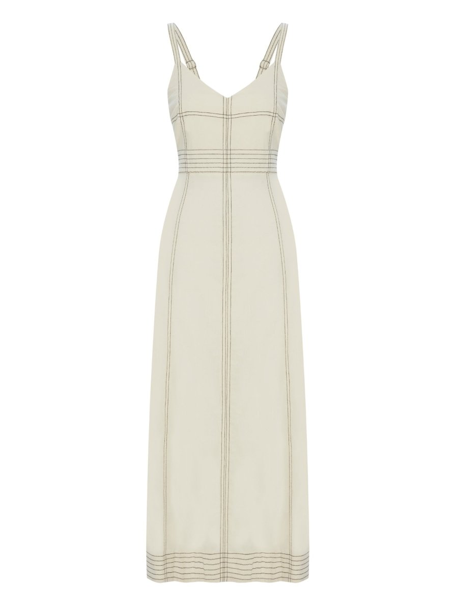 Eva Maxi Dress - NaturalThe HandloomDress