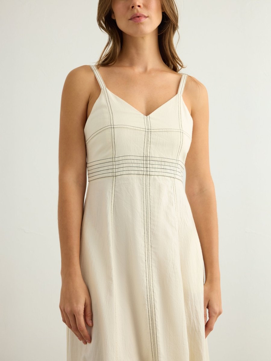 Eva Maxi Dress - NaturalThe HandloomDress