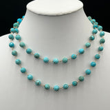 Faceted Turquoise Long StrandBeth ZinkNECKLACES