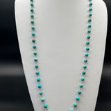 Faceted Turquoise Long StrandBeth ZinkNECKLACES