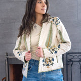 Fallon Quilted Reversible Jacket in Navy Victoriannibimtk.comTOPS