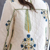 Fallon Quilted Reversible Jacket in Navy Victoriannibimtk.comTOPS