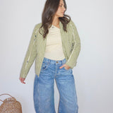 Fallon Quilted Reversible Jacket in Navy Victoriannibimtk.comTOPS