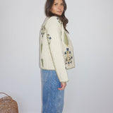 Fallon Quilted Reversible Jacket in Navy Victoriannibimtk.comTOPS