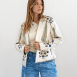 Fallon Quilted Reversible Jacket in Navy Victoriannibimtk.comTOPS