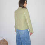 Fallon Quilted Reversible Jacket in Navy Victoriannibimtk.comTOPS