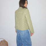Fallon Quilted Reversible Jacket in Navy Victoriannibimtk.comTOPS