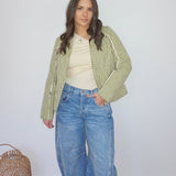 Fallon Quilted Reversible Jacket in Navy Victoriannibimtk.comTOPS