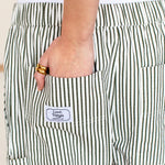 Family Cargo Pant - Moss Green Stripe OrganicEmerson FryBOTTOMS