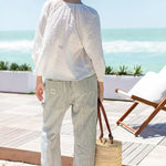 Family Cargo Pant - Moss Green Stripe OrganicEmerson FryBOTTOMS