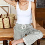 Family Cargo Pant - Moss Green Stripe OrganicEmerson FryBOTTOMS