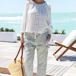 Family Cargo Pant - Moss Green Stripe OrganicEmerson FryBOTTOMS