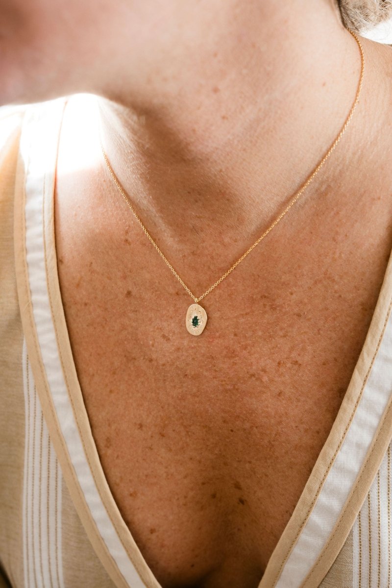 Felix Short Necklace EmeraldLouise HendricksNECKLACES