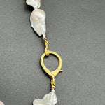 Fireball Baroque Pearl Necklace with Diamond Pavé ClaspBeth ZinkNECKLACES