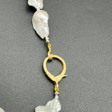 Fireball Baroque Pearl Necklace with Diamond Pavé ClaspBeth ZinkNECKLACES