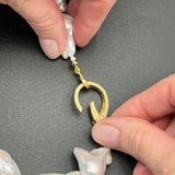 Fireball Baroque Pearl Necklace with Diamond Pavé ClaspBeth ZinkNECKLACES