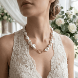 Fireball Baroque Pearl Necklace with Diamond Pavé ClaspBeth ZinkNECKLACES