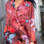 Floral Cupro Shirt DressSpa EssentialsDRESS