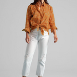 Good Boyfriend Shirt - Floral Escape Marigold Overdye